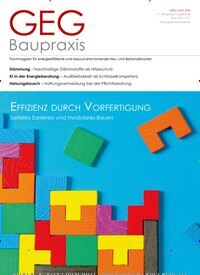 Titelbild der Ausgabe 2/2026 von GEG Baupraxis. Diese Zeitschrift und viele weitere Architekturzeitschriften und Bauzeitschriften als Abo oder epaper bei United Kiosk online kaufen.
