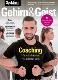 Titelbild der Ausgabe 12/2019 von Gehirn & Geist. Diese Zeitschrift und viele weitere Reisemagazine, Freizeitmagazine und Wissensmagazine als Abo oder epaper bei United Kiosk online kaufen.