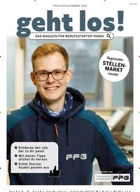 Titelbild der Ausgabe 1/2025 von geht los!. Diese Zeitschrift und viele weitere Zeitschriften für Pädagogik als Abo oder epaper bei United Kiosk online kaufen.