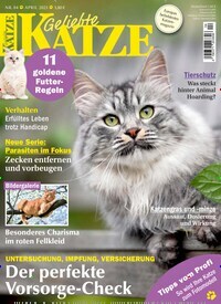 Titelbild der Ausgabe 4/2023 von Geliebte Katze. Diese Zeitschrift und viele weitere Elternzeitschriften und Tierzeitschriften als Abo oder epaper bei United Kiosk online kaufen.
