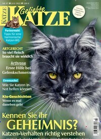 Titelbild der Ausgabe 7/2022 von Geliebte Katze. Diese Zeitschrift und viele weitere Elternzeitschriften und Tierzeitschriften als Abo oder epaper bei United Kiosk online kaufen.