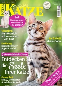 Titelbild der Ausgabe 8/2020 von Geliebte Katze. Diese Zeitschrift und viele weitere Elternzeitschriften und Tierzeitschriften als Abo oder epaper bei United Kiosk online kaufen.