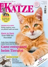 Titelbild der Ausgabe 8/2022 von Geliebte Katze. Diese Zeitschrift und viele weitere Elternzeitschriften und Tierzeitschriften als Abo oder epaper bei United Kiosk online kaufen.