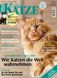 Titelbild der Ausgabe 9/2019 von Geliebte Katze. Diese Zeitschrift und viele weitere Elternzeitschriften und Tierzeitschriften als Abo oder epaper bei United Kiosk online kaufen.