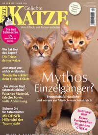 Titelbild der Ausgabe 9/2026 von Geliebte Katze. Diese Zeitschrift und viele weitere Elternzeitschriften und Tierzeitschriften als Abo oder epaper bei United Kiosk online kaufen.