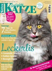 Titelbild der Ausgabe 10/2021 von Geliebte Katze. Diese Zeitschrift und viele weitere Elternzeitschriften und Tierzeitschriften als Abo oder epaper bei United Kiosk online kaufen.