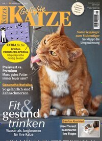 Titelbild der Ausgabe 11/2025 von Geliebte Katze. Diese Zeitschrift und viele weitere Elternzeitschriften und Tierzeitschriften als Abo oder epaper bei United Kiosk online kaufen.