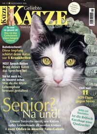 Titelbild der Ausgabe 11/2026 von Geliebte Katze. Diese Zeitschrift und viele weitere Elternzeitschriften und Tierzeitschriften als Abo oder epaper bei United Kiosk online kaufen.
