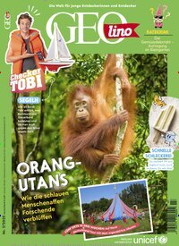Titelbild der Ausgabe 7/2025 von GEOlino. Diese Zeitschrift und viele weitere Jugendzeitschriften und Kinderzeitschriften als Abo oder epaper bei United Kiosk online kaufen.