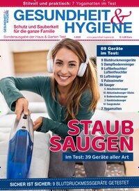 Titelbild der Ausgabe 1/2025 von Gesundheit & Hygiene. Diese Zeitschrift und viele weitere Elternzeitschriften und Tierzeitschriften als Abo oder epaper bei United Kiosk online kaufen.