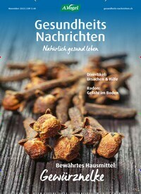 Titelbild der Ausgabe 11/2022 von Gesundheits-Nachrichten. Diese Zeitschrift und viele weitere Elternzeitschriften und Tierzeitschriften als Abo oder epaper bei United Kiosk online kaufen.