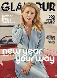 Titelbild der Ausgabe 1/2019 von Glamour USA. Diese Zeitschrift und viele weitere Modemagazine und DIY-Magazine als Abo oder epaper bei United Kiosk online kaufen.