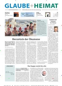 Titelbild der Ausgabe 5/2026 von Glaube + Heimat. Diese Zeitschrift und viele weitere Kunstmagazine und Kulturmagazine als Abo oder epaper bei United Kiosk online kaufen.