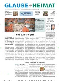 Titelbild der Ausgabe 37/2026 von Glaube + Heimat. Diese Zeitschrift und viele weitere Kunstmagazine und Kulturmagazine als Abo oder epaper bei United Kiosk online kaufen.