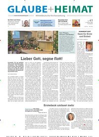 Titelbild der Ausgabe 41/2026 von Glaube + Heimat. Diese Zeitschrift und viele weitere Kunstmagazine und Kulturmagazine als Abo oder epaper bei United Kiosk online kaufen.