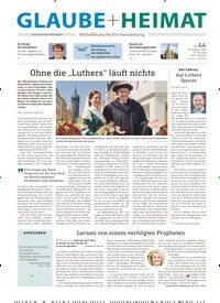Titelbild der Ausgabe 44/2025 von Glaube + Heimat. Diese Zeitschrift und viele weitere Kunstmagazine und Kulturmagazine als Abo oder epaper bei United Kiosk online kaufen.
