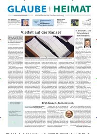 Titelbild der Ausgabe 47/2025 von Glaube + Heimat. Diese Zeitschrift und viele weitere Kunstmagazine und Kulturmagazine als Abo oder epaper bei United Kiosk online kaufen.