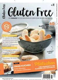 Titelbild der Ausgabe 10/2019 von Gluten Free. Diese Zeitschrift und viele weitere Kochzeitschriften und Backzeitschriften als Abo oder epaper bei United Kiosk online kaufen.