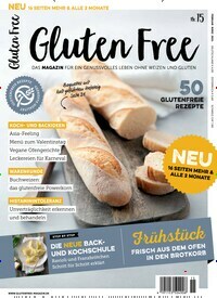 Titelbild der Ausgabe 15/2021 von Gluten Free. Diese Zeitschrift und viele weitere Kochzeitschriften und Backzeitschriften als Abo oder epaper bei United Kiosk online kaufen.