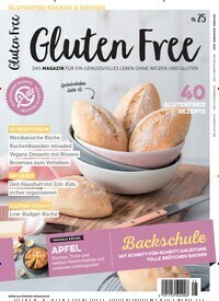Titelbild der Ausgabe 25/2022 von Gluten Free. Diese Zeitschrift und viele weitere Kochzeitschriften und Backzeitschriften als Abo oder epaper bei United Kiosk online kaufen.