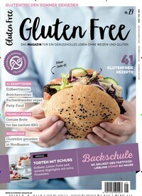 Titelbild der Ausgabe 29/2023 von Gluten Free. Diese Zeitschrift und viele weitere Kochzeitschriften und Backzeitschriften als Abo oder epaper bei United Kiosk online kaufen.