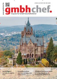 Titelbild der Ausgabe 2/2026 von gmbhchef. Diese Zeitschrift und viele weitere Businessmagazine als Abo oder epaper bei United Kiosk online kaufen.