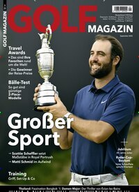 Titelbild der Ausgabe 9/2025 von Golf Magazin. Diese Zeitschrift und viele weitere Sportmagazine als Abo oder epaper bei United Kiosk online kaufen.