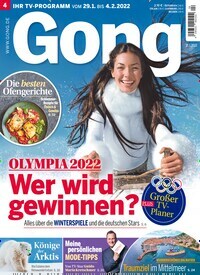 Titelbild der Ausgabe 4/2022 von Gong. Diese Zeitschrift und viele weitere Programmzeitschriften als Abo oder epaper bei United Kiosk online kaufen.