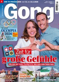 Titelbild der Ausgabe 5/2026 von Gong. Diese Zeitschrift und viele weitere Programmzeitschriften als Abo oder epaper bei United Kiosk online kaufen.