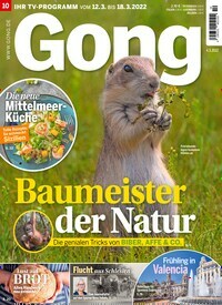 Titelbild der Ausgabe 10/2022 von Gong. Diese Zeitschrift und viele weitere Programmzeitschriften als Abo oder epaper bei United Kiosk online kaufen.