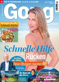 Titelbild der Ausgabe 22/2025 von Gong. Diese Zeitschrift und viele weitere Programmzeitschriften als Abo oder epaper bei United Kiosk online kaufen.