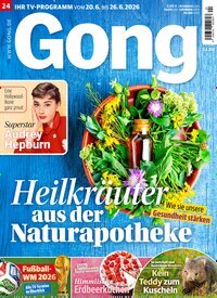 Titelbild der Ausgabe 24/2026 von Gong. Diese Zeitschrift und viele weitere Programmzeitschriften als Abo oder epaper bei United Kiosk online kaufen.