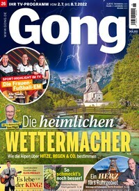 Titelbild der Ausgabe 26/2022 von Gong. Diese Zeitschrift und viele weitere Programmzeitschriften als Abo oder epaper bei United Kiosk online kaufen.