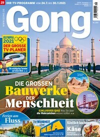 Titelbild der Ausgabe 29/2021 von Gong. Diese Zeitschrift und viele weitere Programmzeitschriften als Abo oder epaper bei United Kiosk online kaufen.