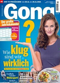 Titelbild der Ausgabe 46/2021 von Gong. Diese Zeitschrift und viele weitere Programmzeitschriften als Abo oder epaper bei United Kiosk online kaufen.