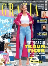 Titelbild der Ausgabe 2/2019 von Grazia. Diese Zeitschrift und viele weitere Lifestylemagazine und Peoplemagazine als Abo oder epaper bei United Kiosk online kaufen.