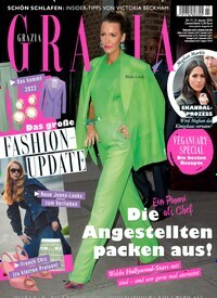 Titelbild der Ausgabe 3/2022 von Grazia. Diese Zeitschrift und viele weitere Lifestylemagazine und Peoplemagazine als Abo oder epaper bei United Kiosk online kaufen.