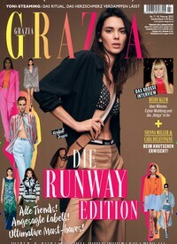 Titelbild der Ausgabe 7/2022 von Grazia. Diese Zeitschrift und viele weitere Lifestylemagazine und Peoplemagazine als Abo oder epaper bei United Kiosk online kaufen.