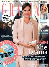 Titelbild der Ausgabe 10/2019 von Grazia. Diese Zeitschrift und viele weitere Lifestylemagazine und Peoplemagazine als Abo oder epaper bei United Kiosk online kaufen.