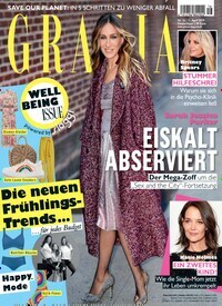 Titelbild der Ausgabe 16/2019 von Grazia. Diese Zeitschrift und viele weitere Lifestylemagazine und Peoplemagazine als Abo oder epaper bei United Kiosk online kaufen.