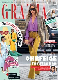 Titelbild der Ausgabe 17/2022 von Grazia. Diese Zeitschrift und viele weitere Lifestylemagazine und Peoplemagazine als Abo oder epaper bei United Kiosk online kaufen.