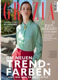 Titelbild der Ausgabe 19/2025 von Grazia. Diese Zeitschrift und viele weitere Lifestylemagazine und Peoplemagazine als Abo oder epaper bei United Kiosk online kaufen.