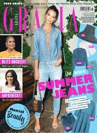 Titelbild der Ausgabe 27/2021 von Grazia. Diese Zeitschrift und viele weitere Lifestylemagazine und Peoplemagazine als Abo oder epaper bei United Kiosk online kaufen.