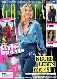 Titelbild der Ausgabe 28/2019 von Grazia. Diese Zeitschrift und viele weitere Lifestylemagazine und Peoplemagazine als Abo oder epaper bei United Kiosk online kaufen.