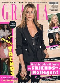 Titelbild der Ausgabe 28/2021 von Grazia. Diese Zeitschrift und viele weitere Lifestylemagazine und Peoplemagazine als Abo oder epaper bei United Kiosk online kaufen.