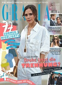 Titelbild der Ausgabe 29/2021 von Grazia. Diese Zeitschrift und viele weitere Lifestylemagazine und Peoplemagazine als Abo oder epaper bei United Kiosk online kaufen.