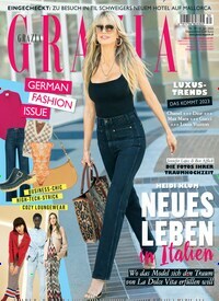 Titelbild der Ausgabe 30/2022 von Grazia. Diese Zeitschrift und viele weitere Lifestylemagazine und Peoplemagazine als Abo oder epaper bei United Kiosk online kaufen.