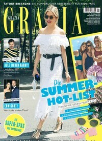 Titelbild der Ausgabe 31/2022 von Grazia. Diese Zeitschrift und viele weitere Lifestylemagazine und Peoplemagazine als Abo oder epaper bei United Kiosk online kaufen.