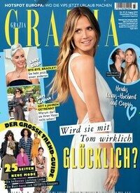 Titelbild der Ausgabe 33/2019 von Grazia. Diese Zeitschrift und viele weitere Lifestylemagazine und Peoplemagazine als Abo oder epaper bei United Kiosk online kaufen.