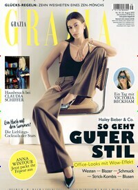 Titelbild der Ausgabe 35/2022 von Grazia. Diese Zeitschrift und viele weitere Lifestylemagazine und Peoplemagazine als Abo oder epaper bei United Kiosk online kaufen.